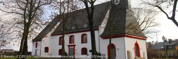 Außenansicht der Lorenzkirche Hof