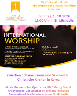 Plakat zum Gottesdienst am 18.10