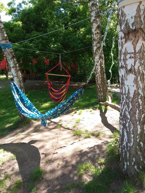 Schaukel im Außenbereich der Kinderwelt St. Lorenz